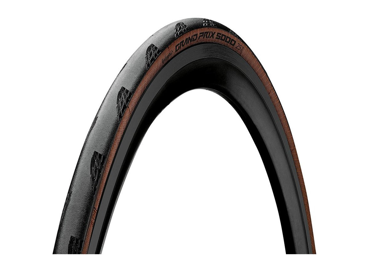 Continental Grand Prix 5000 700c Folding Road Tire - Black-Transparent Skinwall Black - Transparent Skin 28c