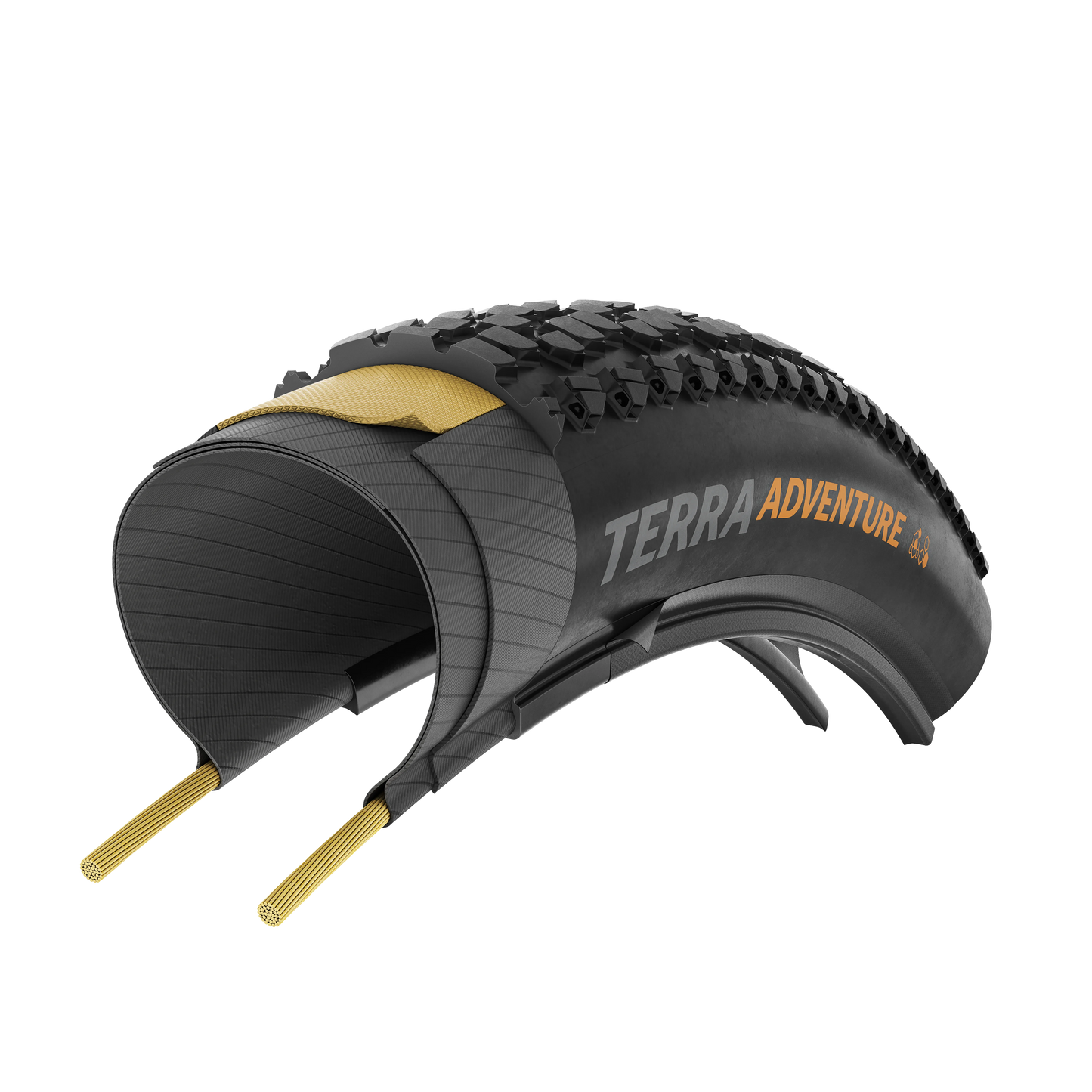 Continental Terra Adventure 700c Folding Gravel Tire - Black-Transparent