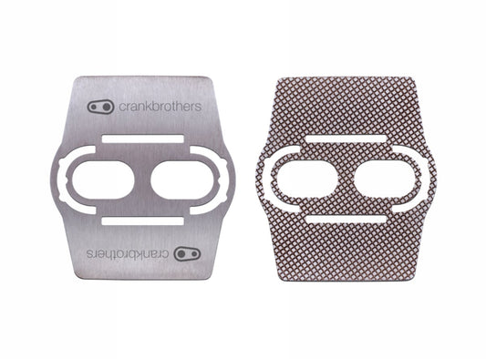 Crank Brothers Shoe Shields - Silver Silver Pair - 2 Bolt