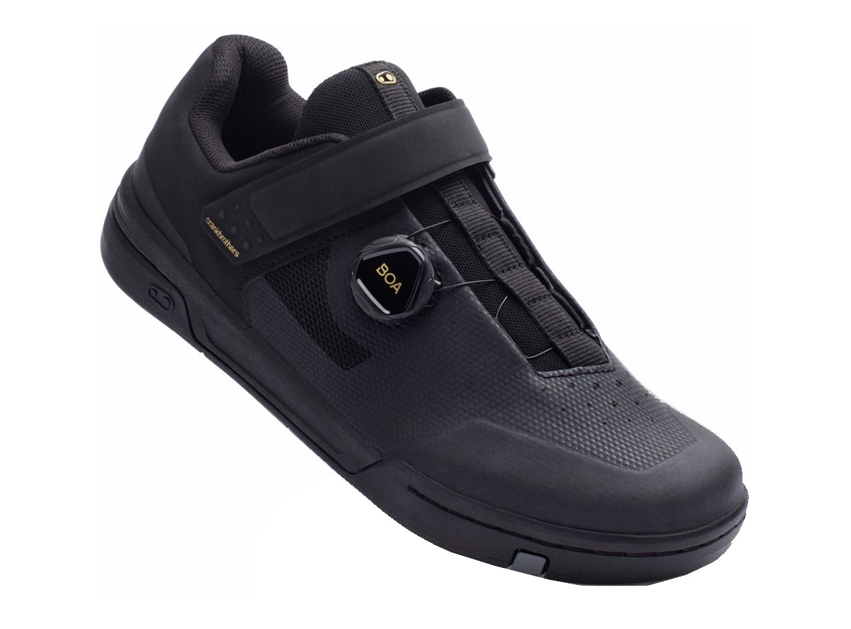 Crank Brothers Stamp BOA MTB Shoe - Black-Gold-Black Black - Gold - Black US 5