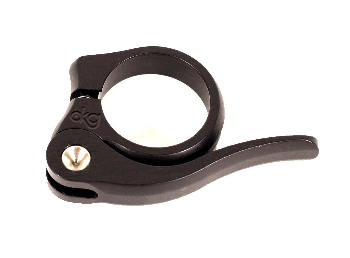 DKG Quick Release Seatpost Clamp - Black Black 1.5/8"