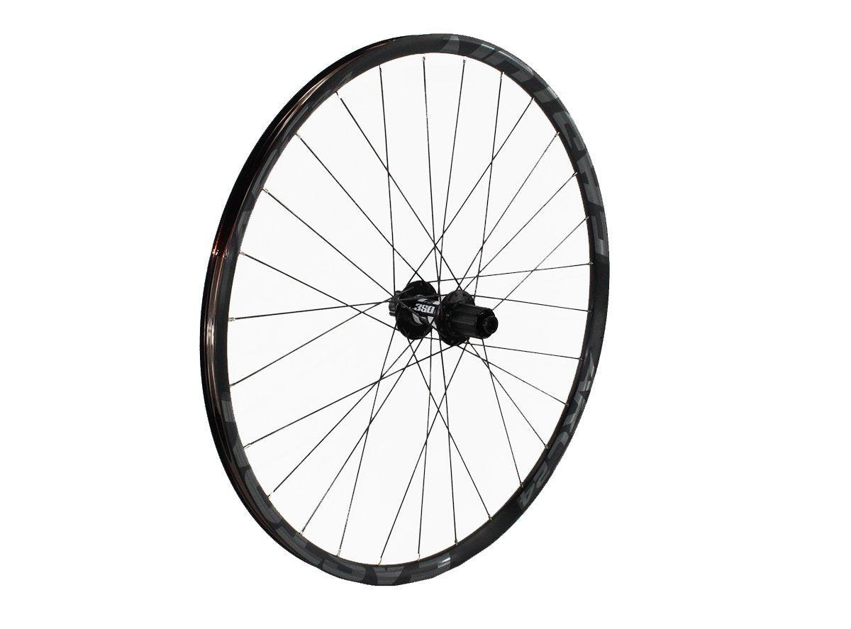 DT Swiss 350 on Easton ARC24 27.5" MTB Wheel - Rear Black 12x148mm - 28h - Shimano HG DT DB Black Spokes - Gray Decals