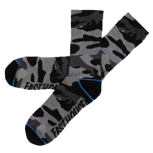 Fasthouse Delta Sock - Black-Camo