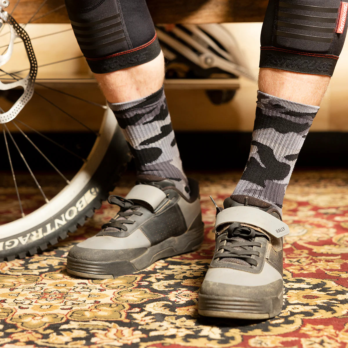 Fasthouse Delta Sock - Black-Camo