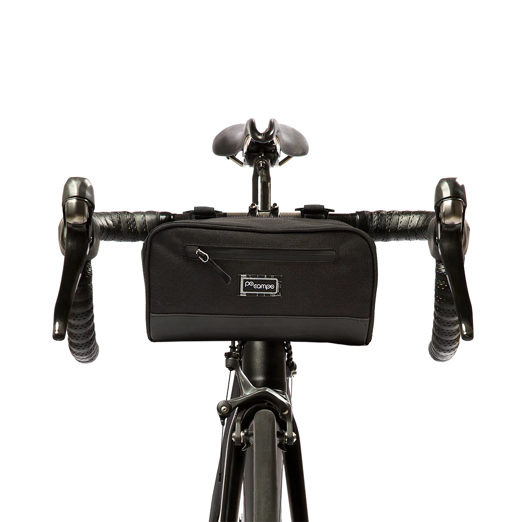 Po Campo Domino Handlebar Bag - Black Ripstop