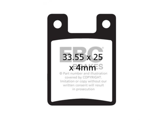 EBC Hope 95-01 2 Piston Sport Disc Brake Pads Gold Sintered