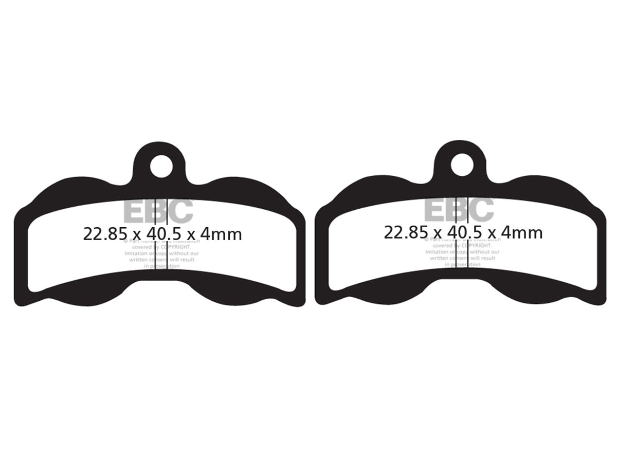 EBC Hope XC4P Replacement Disc Pad Set Green XC - Organic