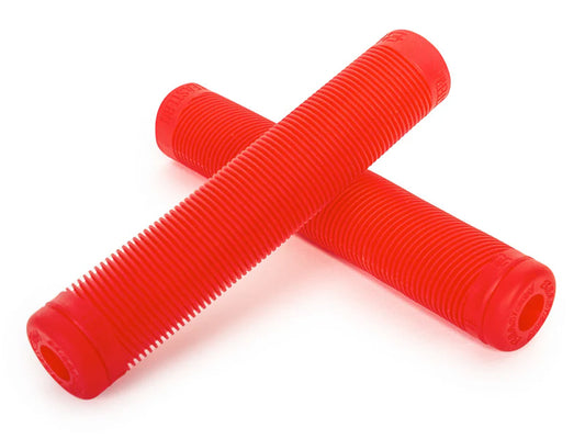 Eastern Riblet Flangeless BMX Grips - Translucent Red
