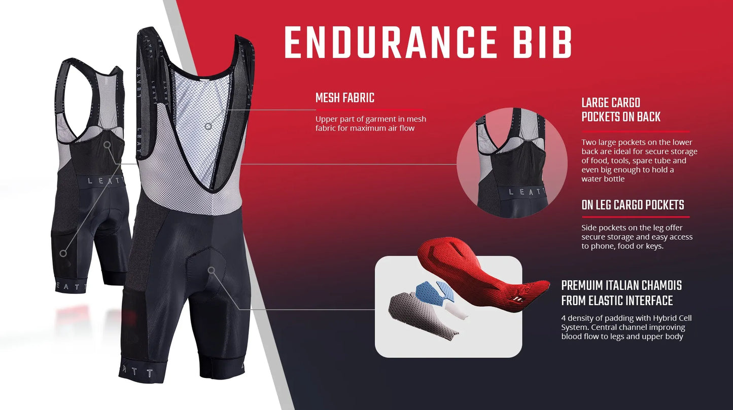 Leatt Endurance 5.0 MTB Bib - Black
