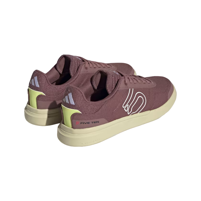 Five Ten Sleuth DLX Canvas Flat Pedal Shoe - Womens - Quiet Crimson-White-Core Black