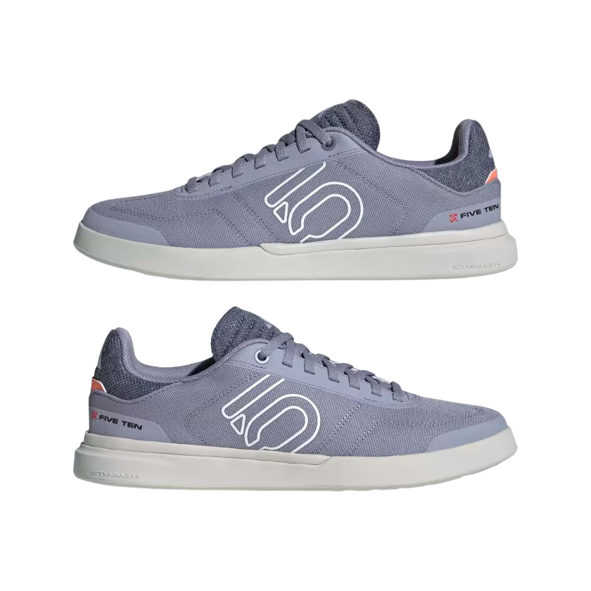 Five Ten Sleuth DLX Canvas Flat Pedal Shoe - Womens - Silver Violet-White-Coral Fusion