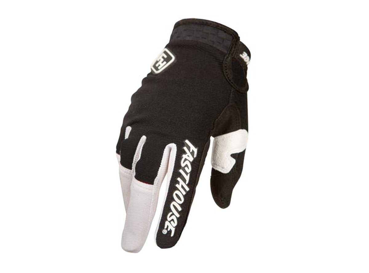 Fasthouse Ridgeline+ MTB Glove - Youth - Black-White Black - White Small