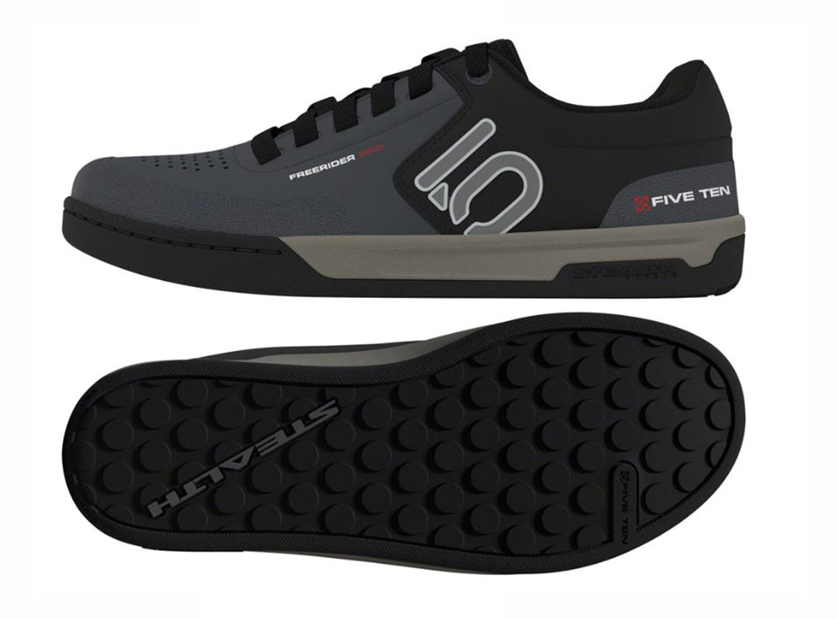 Five Ten Freerider Pro Flat Pedal Shoe - Gray Six-Silver Pebble-Core Black