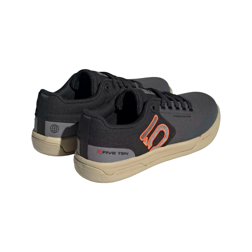 Five Ten Freerider Pro Canvas Flat Pedal Shoe - Womens - Gray Six-Gray Four-Impact Orange