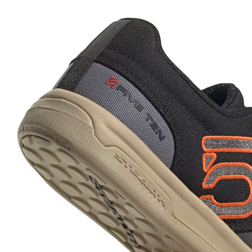 Five Ten Freerider Pro Canvas Flat Pedal Shoe - Womens - Gray Six-Gray Four-Impact Orange