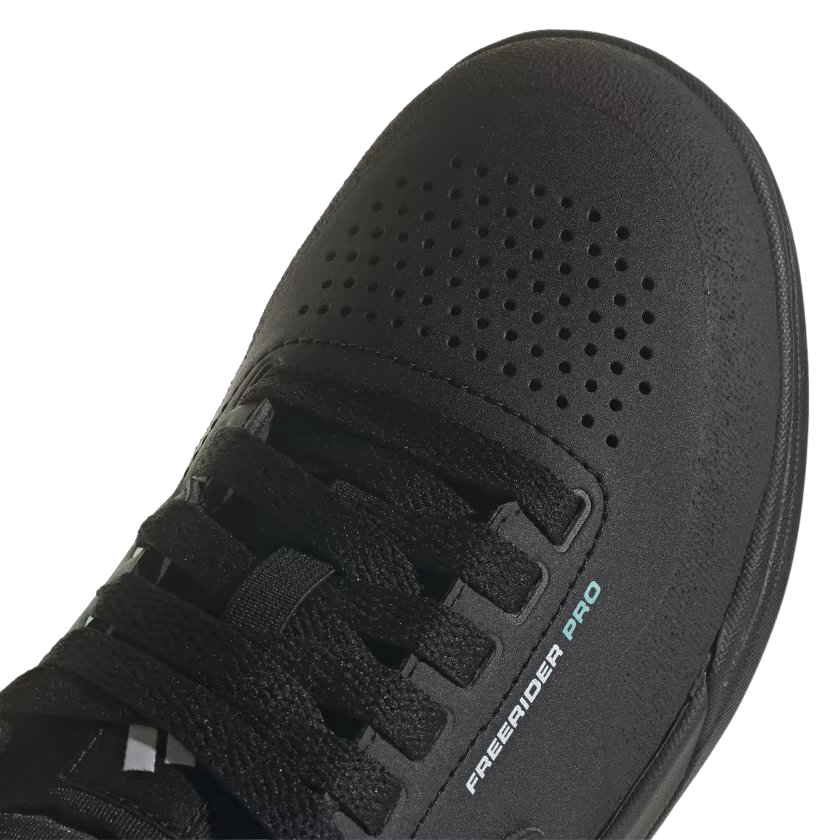 Five Ten Freerider Pro Flat Pedal Shoe - Womens - Core Black-Crystal White-Acid Mint