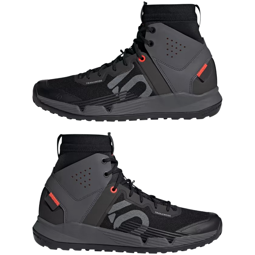 Five Ten Trailcross Mid Pro MTB Shoe - Black-Gray Two-Solar Red