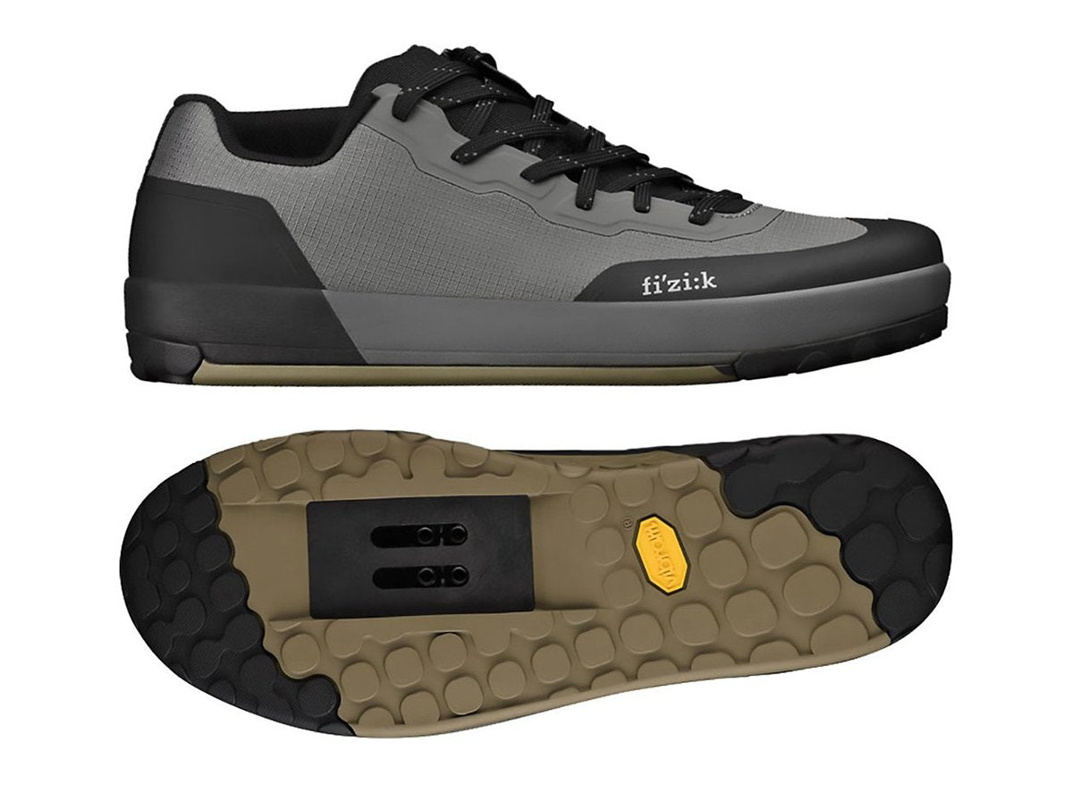Fizik Gravita Versor Clipless MTB Shoe - Gray-Mud Gray - Mud EU 43