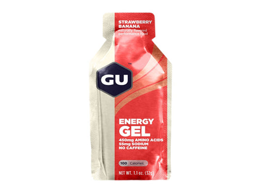 GU Energy Gel - Strawberry Banana Box of 24 Strawberry Banana