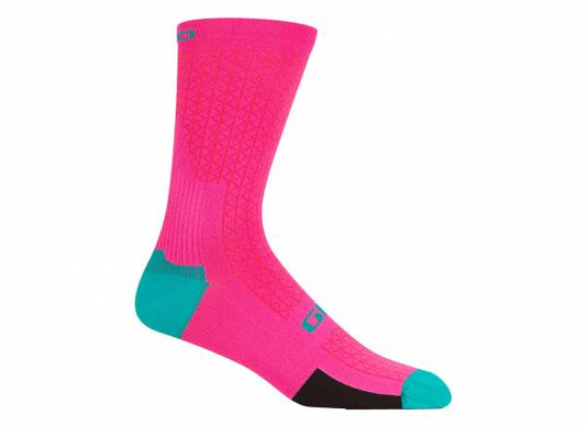 Giro HRC Team Sock - Neon Pink - 2022 Neon Pink Small