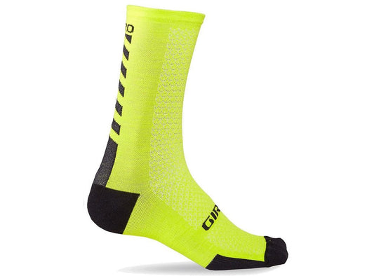 Giro HRC+ Merino Sock - Bright Lime-Black Bright Lime - Black Small