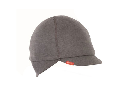 Giro Merino Wool Ear Flaps Under Helmet Cycling Cap - Charcoal Charcoal Large/X-Large - 57-63cms