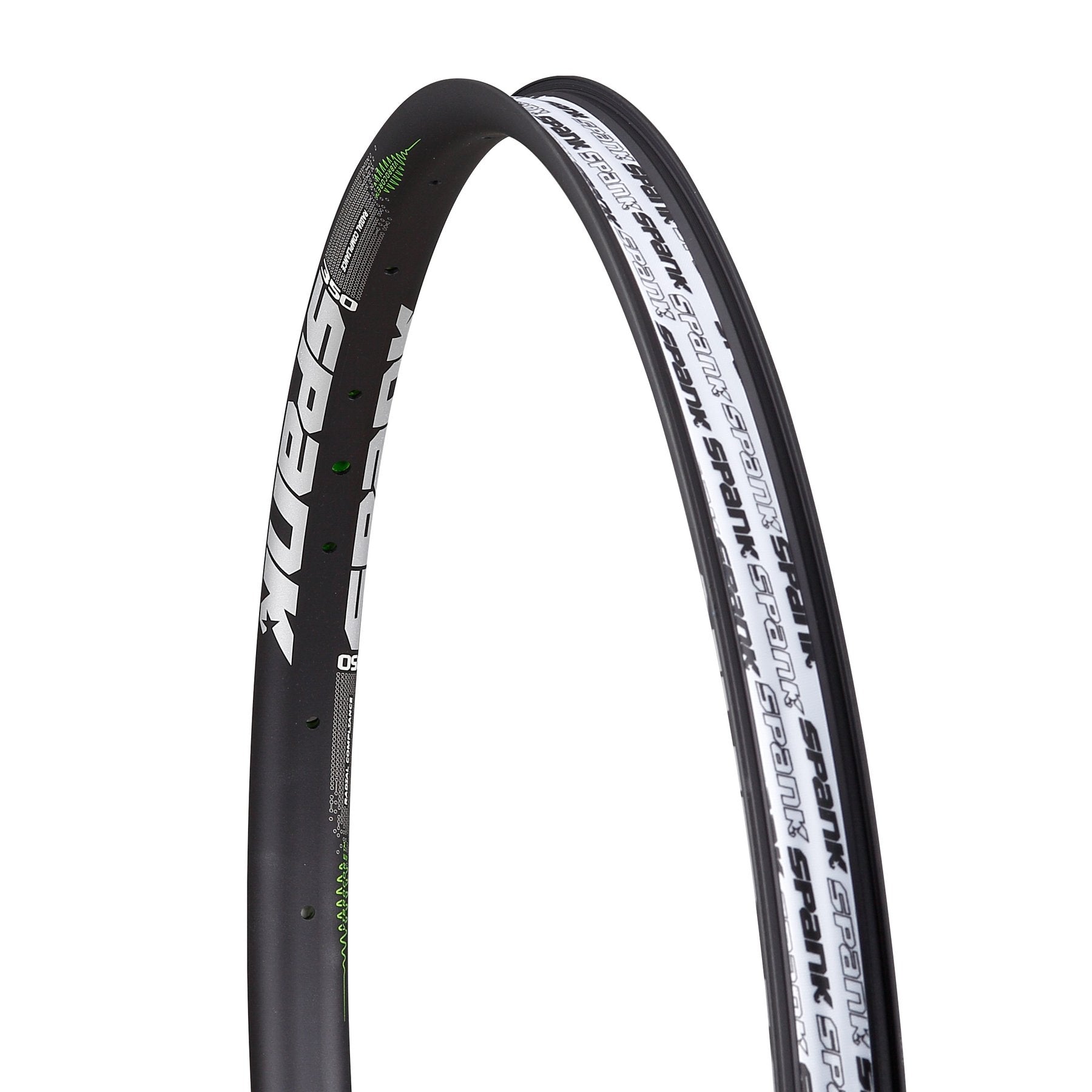 Spank Spike 350 Vibrocore 27.5" MTB Rim - Black Black 32h