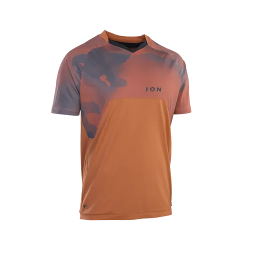 ION Traze Amp AFT Short Sleeve MTB Jersey - Crimson Earth 811 Crimson Earth Small