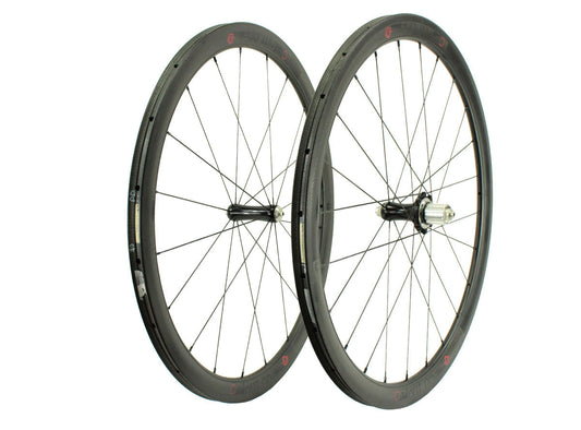 Industry Nine C41 700c Carbon Tubular Road Wheelset Black QR Shimano Freehub - 11 Speed