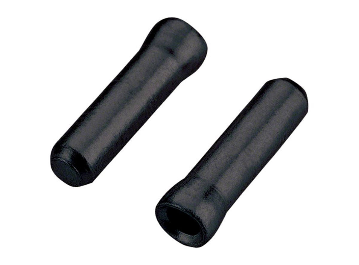Jagwire 1.2mm Cable End Crimps - Black Black 10 Pieces