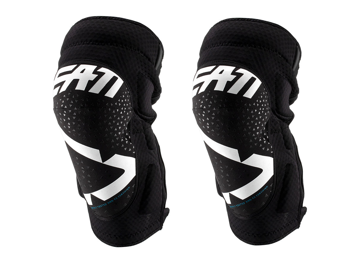 Leatt 3DF 5.0 Zip Knee Guard - White-Black White - Black Small/Medium