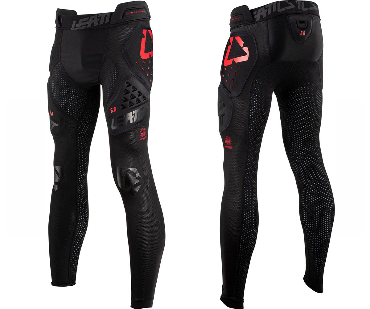 Leatt 3DF 6.0 Impact Pants - Black-Red Black - Red Small