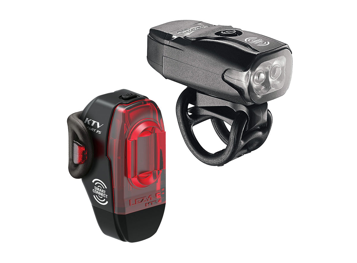Lezyne KTV Smart Front / KTV Pro Smart Rear Light Set Black