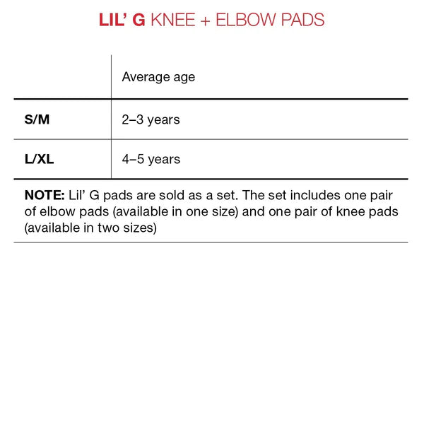 G-Form Lil'G Toddler Knee & Elbow Guard - Black