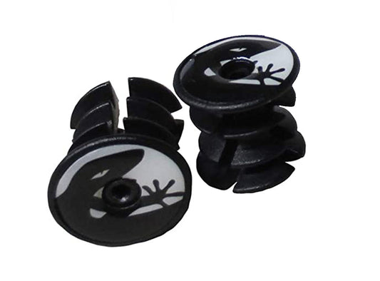 Lizard Skins DSP Bar Tape Plugs - Diamond White Diamond White