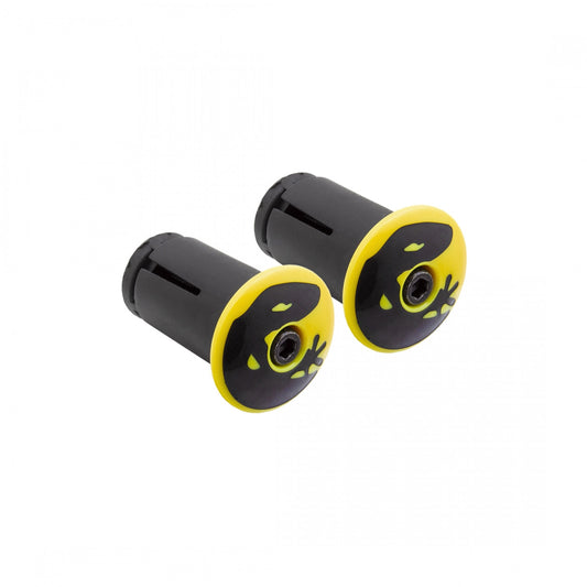 Lizard Skins DSP Bar Tape Plugs - Viper Yellow