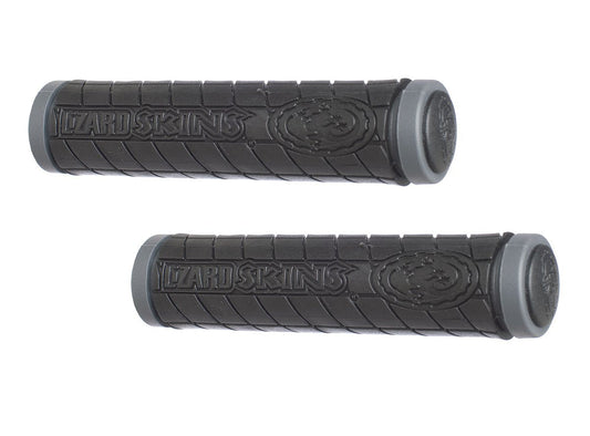 Lizard Skins Logo Dual Compound Grips - Black-Gray Black - Gray