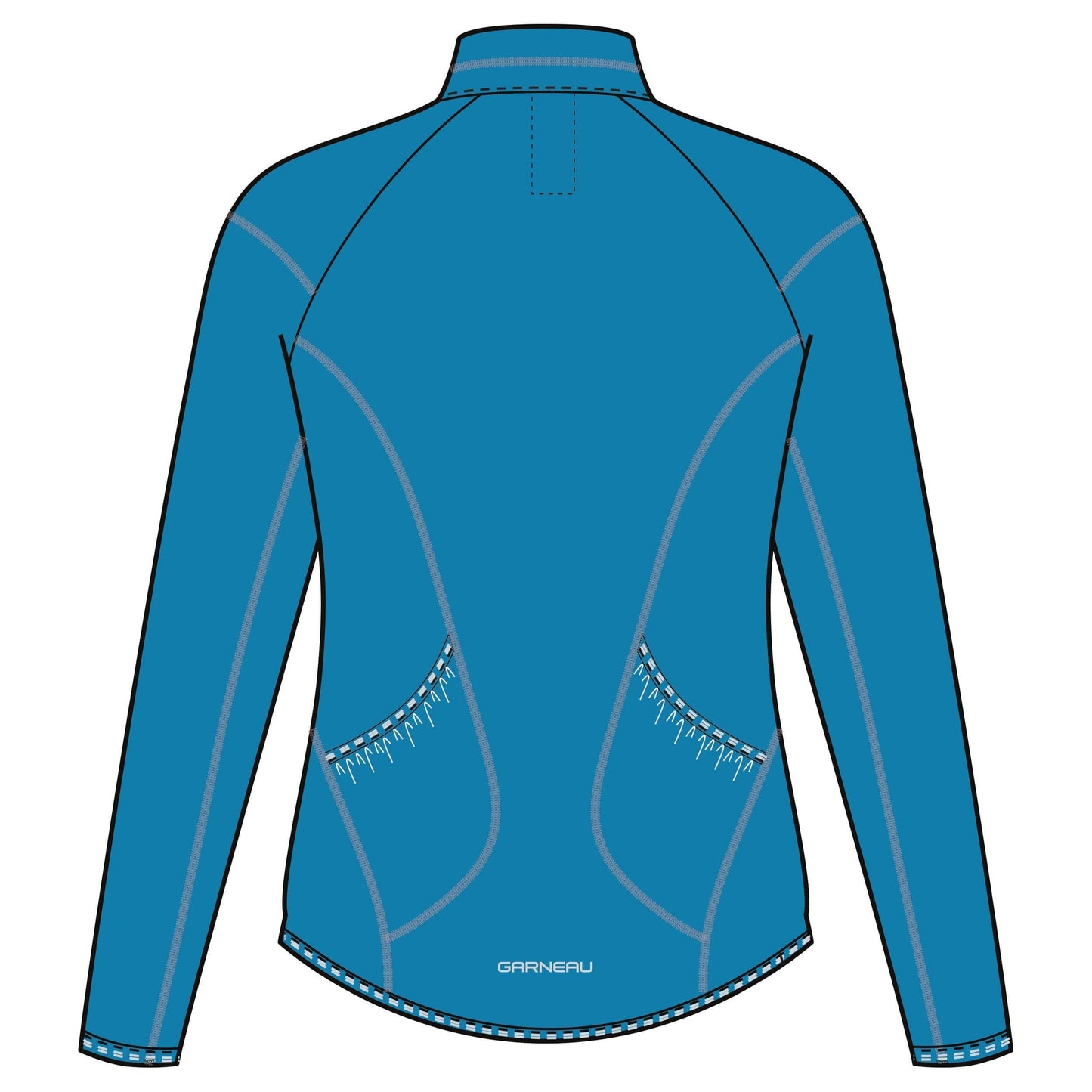 Louis Garneau Edge 2 Short Sleeve Road Jersey - Womens - Blue Hawa