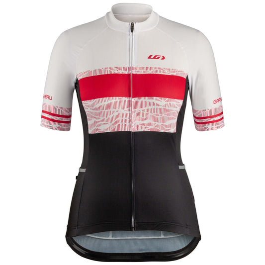 Louis Garneau Premium Short Sleeve Jersey - Womens - Dark Pink Line - 2022 Dark Pink Line X-Small