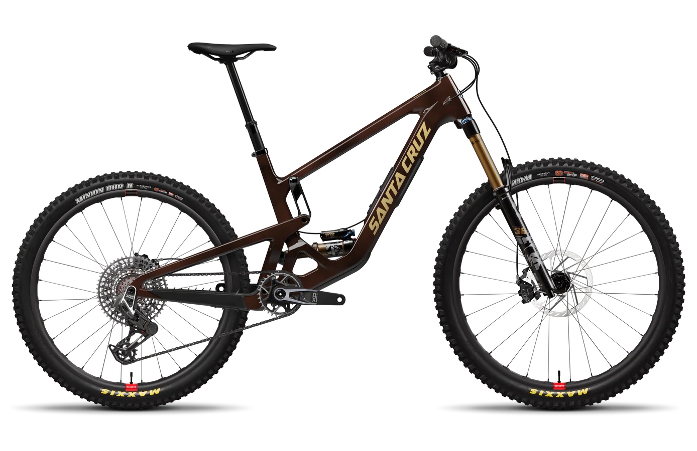 Santa Cruz Bronson 5 CC MX - X0 AXS Reserve - Root Beer - 2025