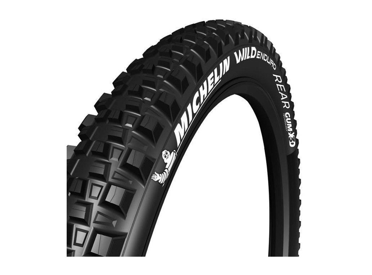 Michelin Wild Enduro 27.5" Folding MTB Tire - Rear Black 2.4" Tubeless - TPI 3x33 - Gum-X