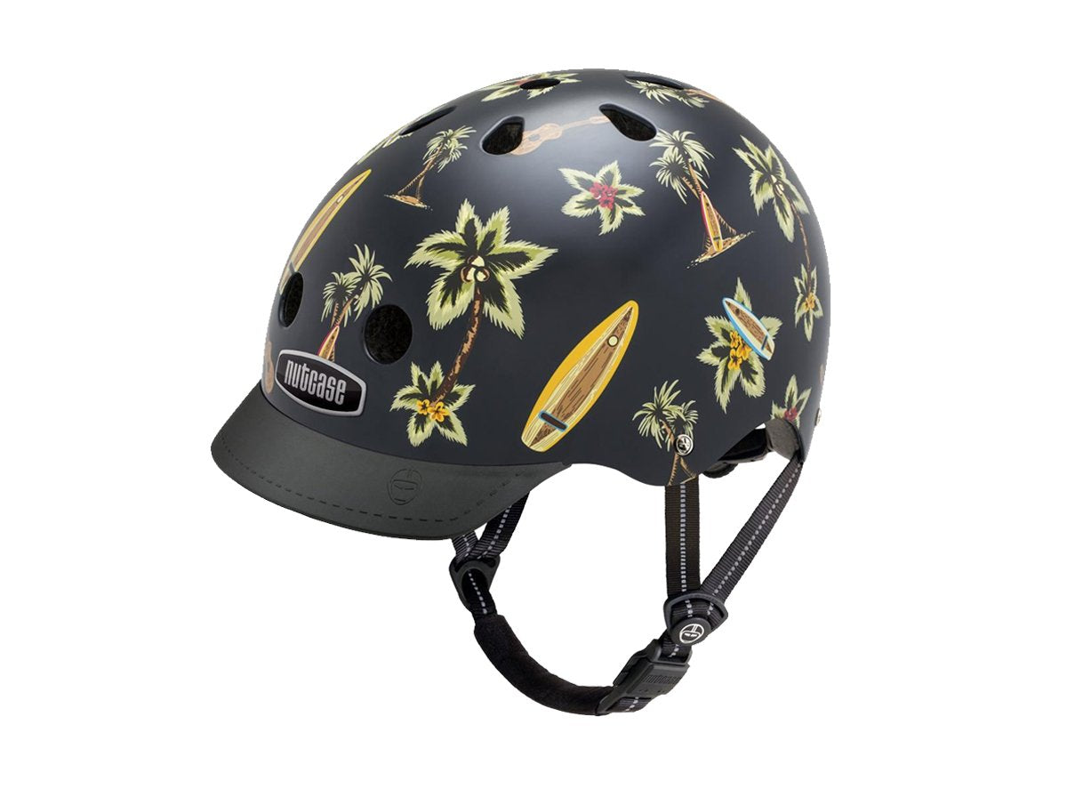 Nutcase Hawaiian Shirt Urban Helmet - Black Black Small