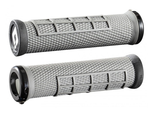 ODI Elite Flow Lock-On Grips - Graphite Graphite Black Clamp
