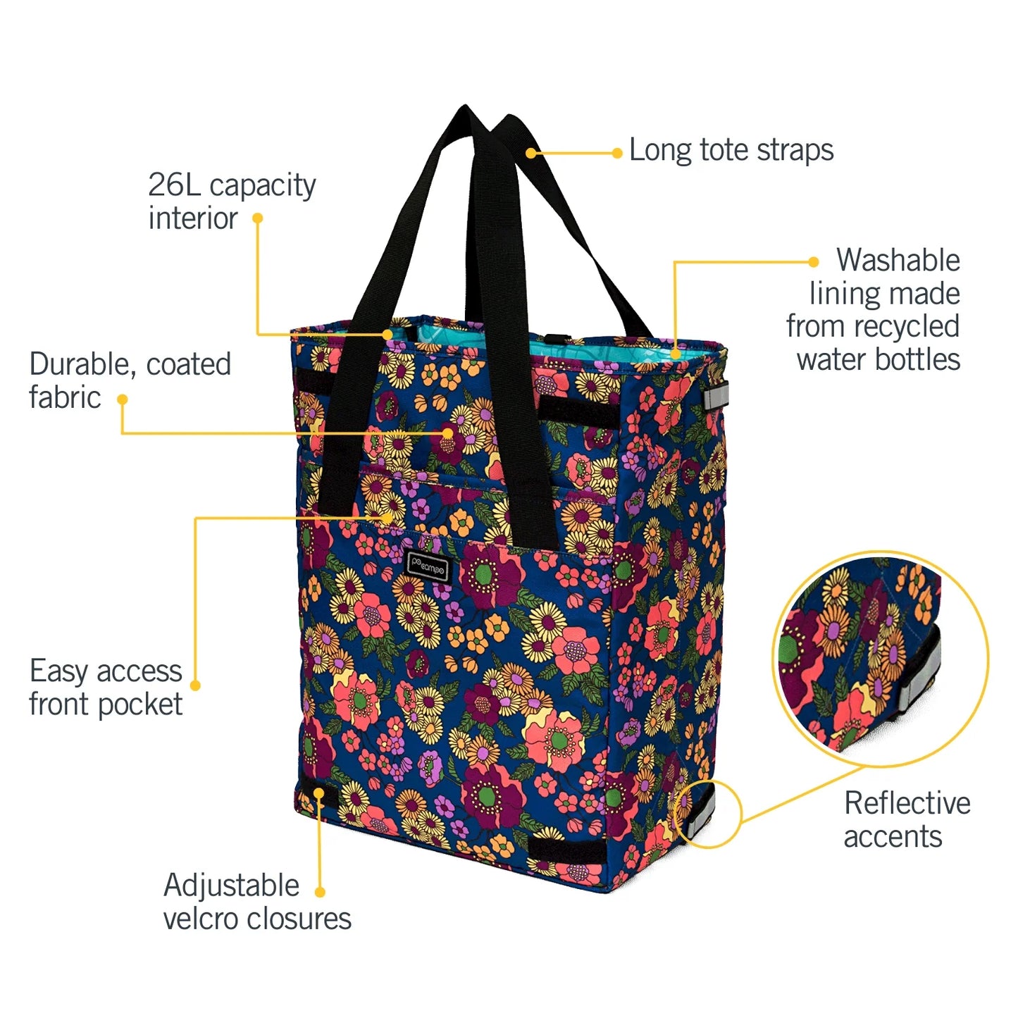 Po Campo Orchard Grocery Pannier - Meadow