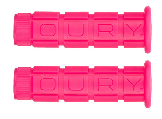 Oury Single Compound MTB Grips - Neon Pink Neon Pink