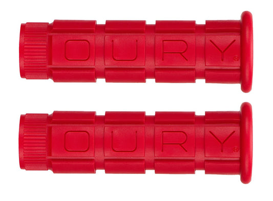 Oury Single Compound MTB Grips - Red Red