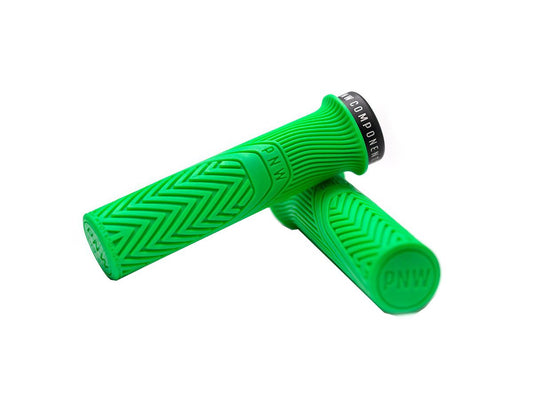 PNW Loam MTB Lock-On Grips - Moto Green Moto Green