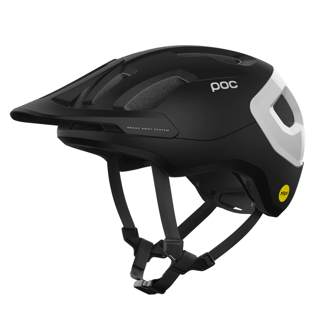 POC Axion Race MIPS MTB Helmet - Uranium Black Matt-Hydrogen White Uranium Black Matt - Hydrogen White X-Small