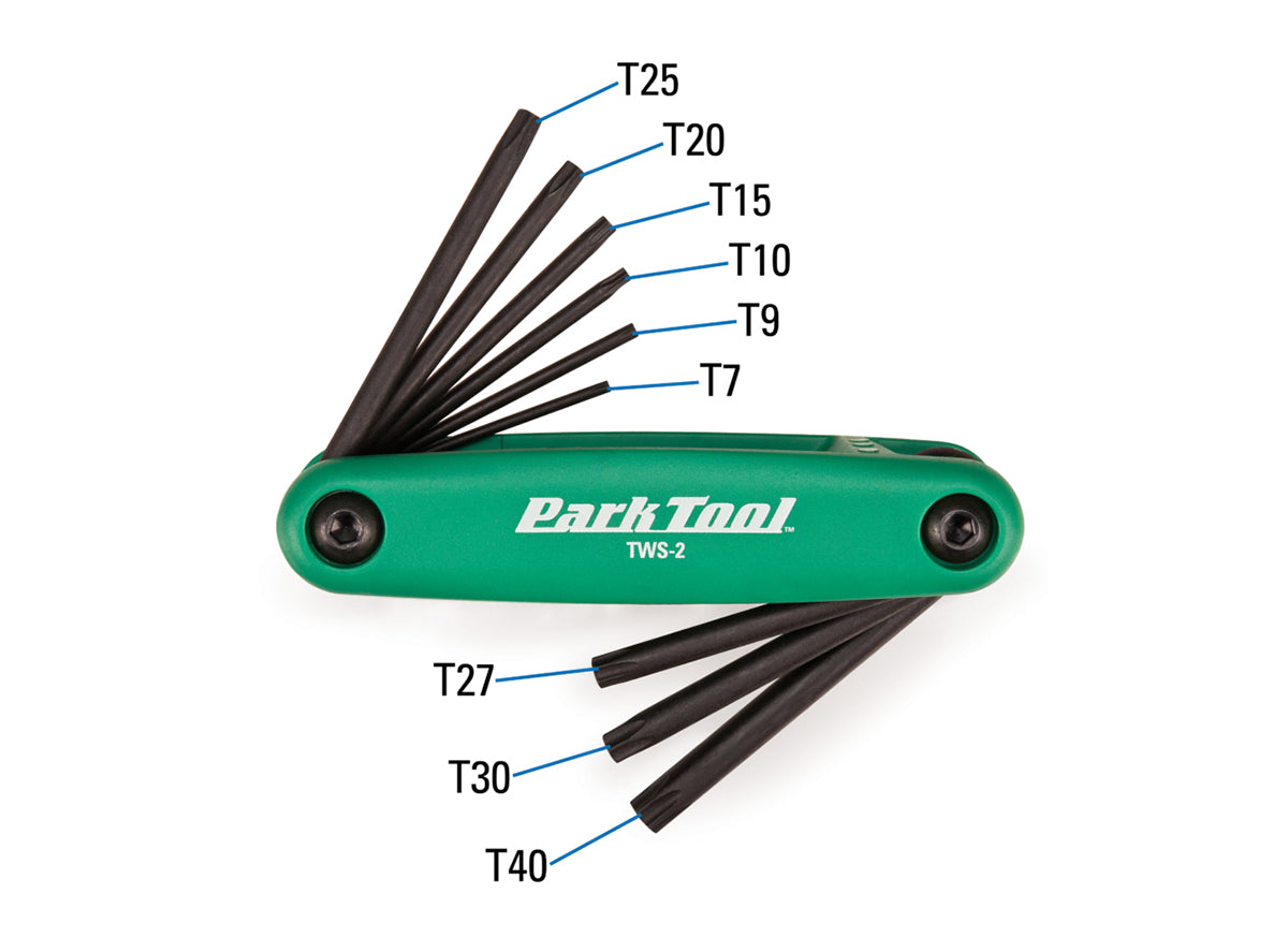 Park Tool Fold-Up Torx® Compatible Wrench Set TWS-2