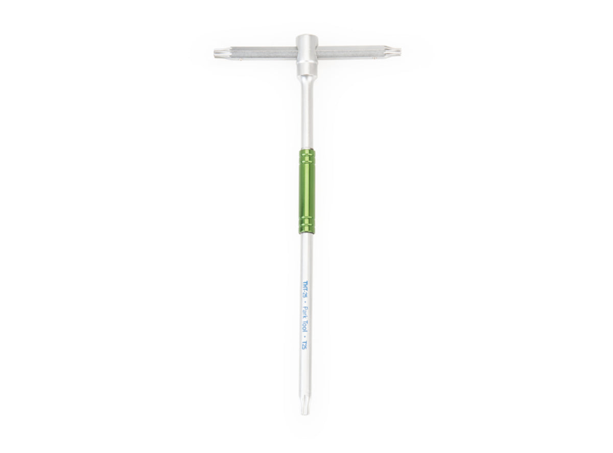 Park Tool THT-25 Sliding T-Handle Torx Compatible Wrench Green - Silver Each